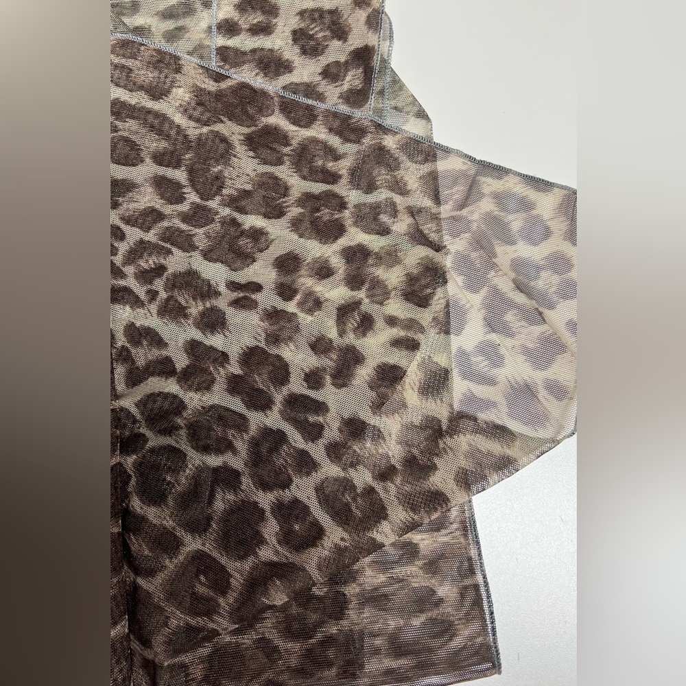 Animal print mesh pareo L 52x60”